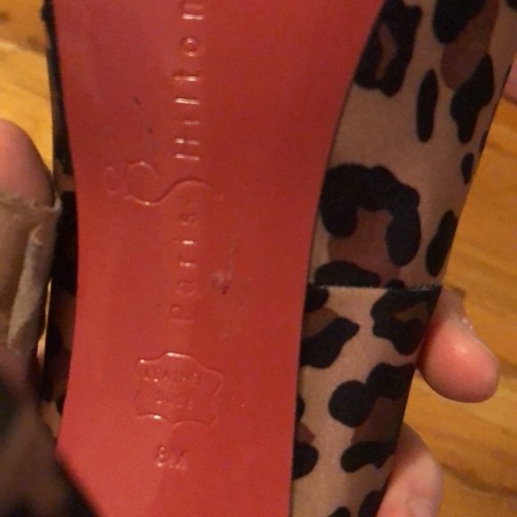 Paris Hilton Satin Leopard Heels Size 8 NWOT - Picture 4 of 5